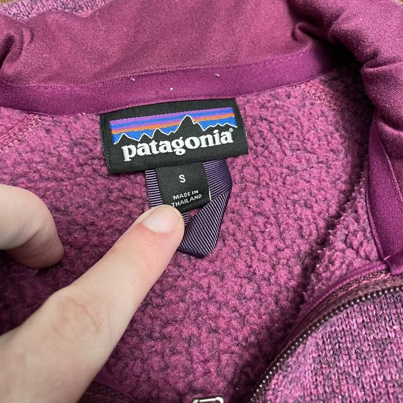Patagonia Women’s Full Zip Better Sweater Jacket Size S Purple - Picture 4 of 6